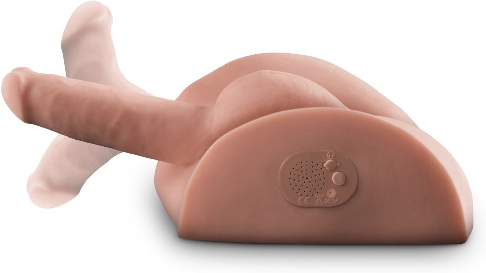 Torso-Masturbator „Dirty Talk Interactive Fuck him silly“, mit biegbaremPenis