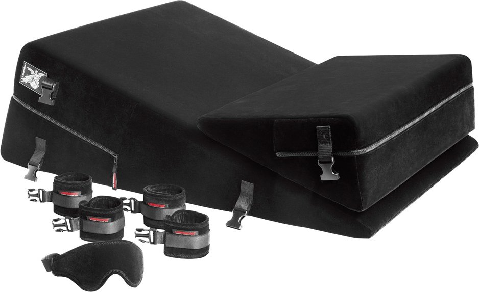 Liebeskissen „Wedge/Ramp Combo“ plus 4 Fesseln 1 Augenmaske