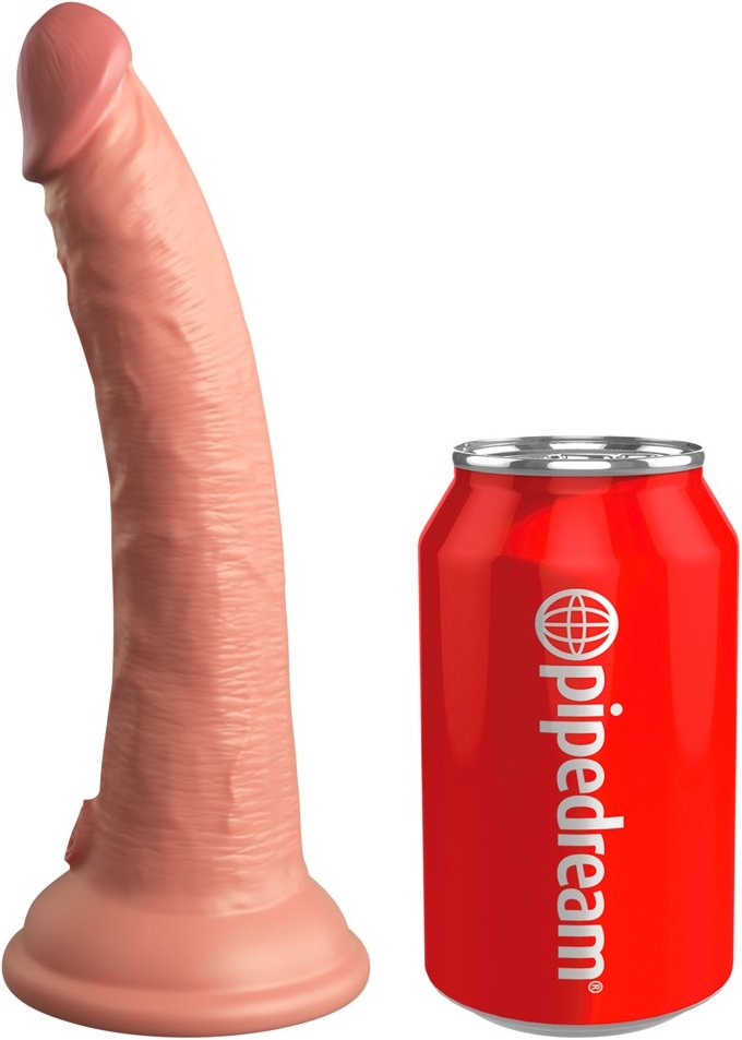 Naturdildo „7“ Dual Density Silicone Cock“ mit extra starkem Saugfuß
