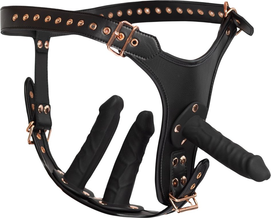 Thumbnail - Strap-on-String mit 3 Dildos