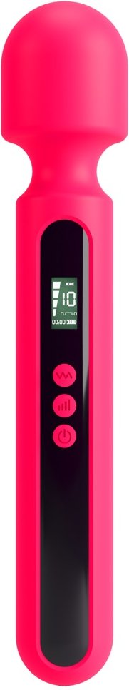 Massagestab „Pink Sunset Wand Vibrator“ mit Digital-Display