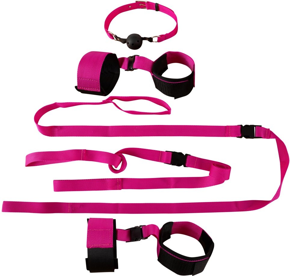 10-teiliges Bondage-Set „Pink Passion Bondage Kit“, Grundausstattung für Fessel-Einsteiger.