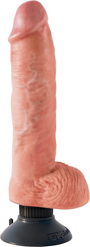Vibrator „10" Vibrating Cock with Balls“, 20,5 cm