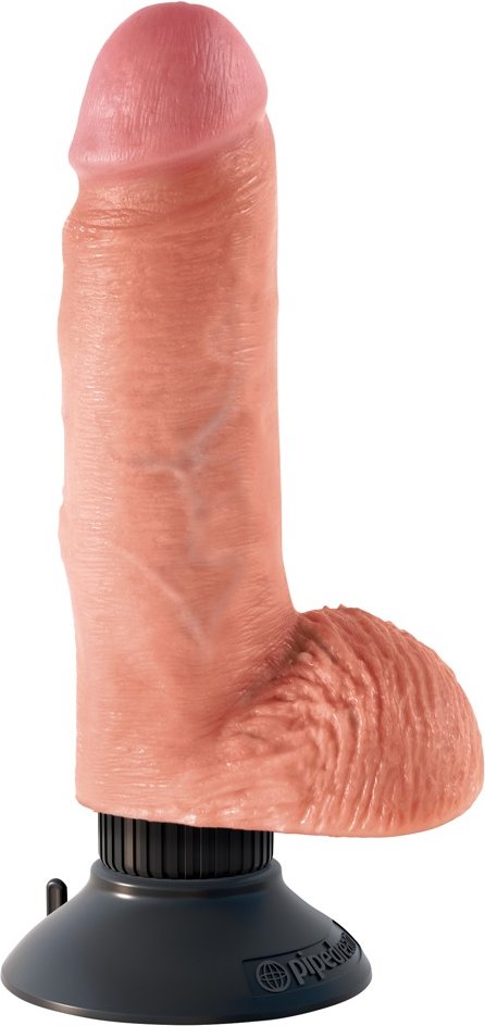 Vibrator „7" Vibrating Cock with Balls“, 13,3 cm