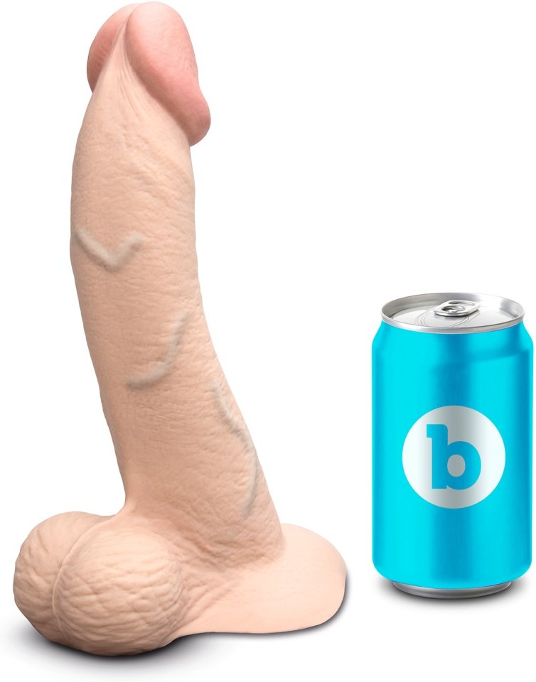Naturdildo „slipskin curvy“ mit Saugfuß