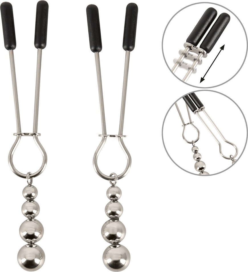 Nippelklemmen mit Kugelschmuck