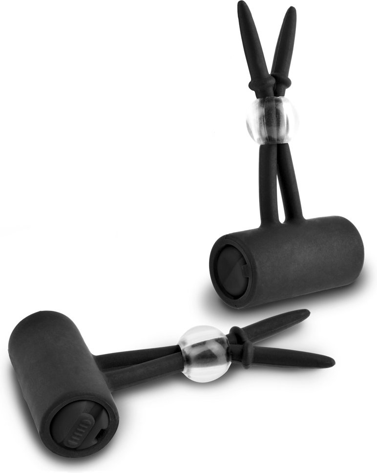 Nippelklemmen „Vibrating Silicone Nipple Lassos“, mit Vibration