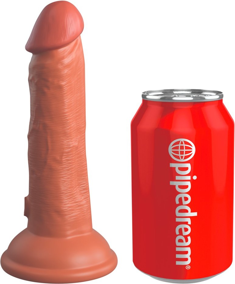 Naturdildo „6“ Dual Density Silicone Cock“ mit extra starkem Saugfuß