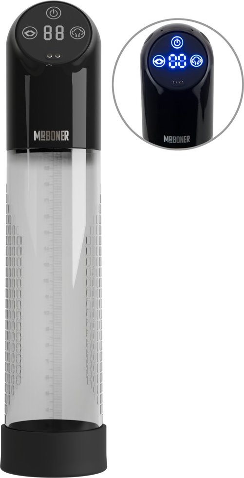 Penispumpe „Waterproof Automatic“ mit 6 Saugmodi