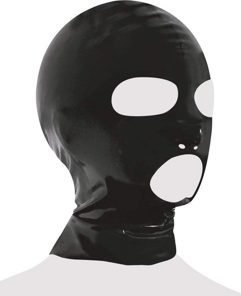 Kopfmaske aus Latex, mit Nasenlöchern