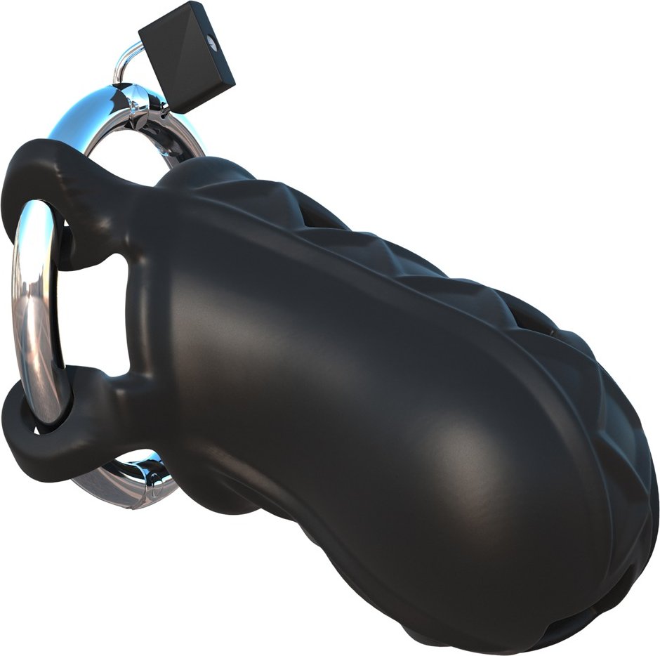 Peniskäfig „Extreme Silicone Cock Blocker“ mit Schloss und Schlüssel