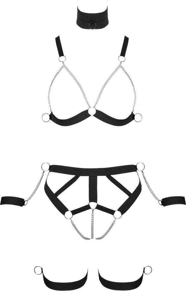 Thumbnail - Harness-Set inklusive Hals- und Handfesseln