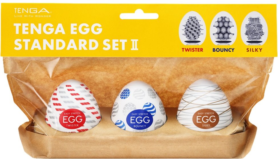 3-teiliges Masturbator-Set „Egg Standard Set 2“