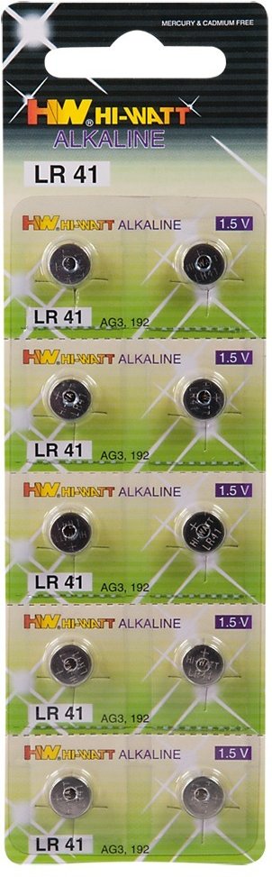 Knopfzellbatterien, LR41, 10er