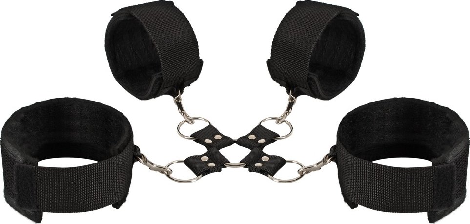 3-teiliges Fesselkreuz, mit Karabinern