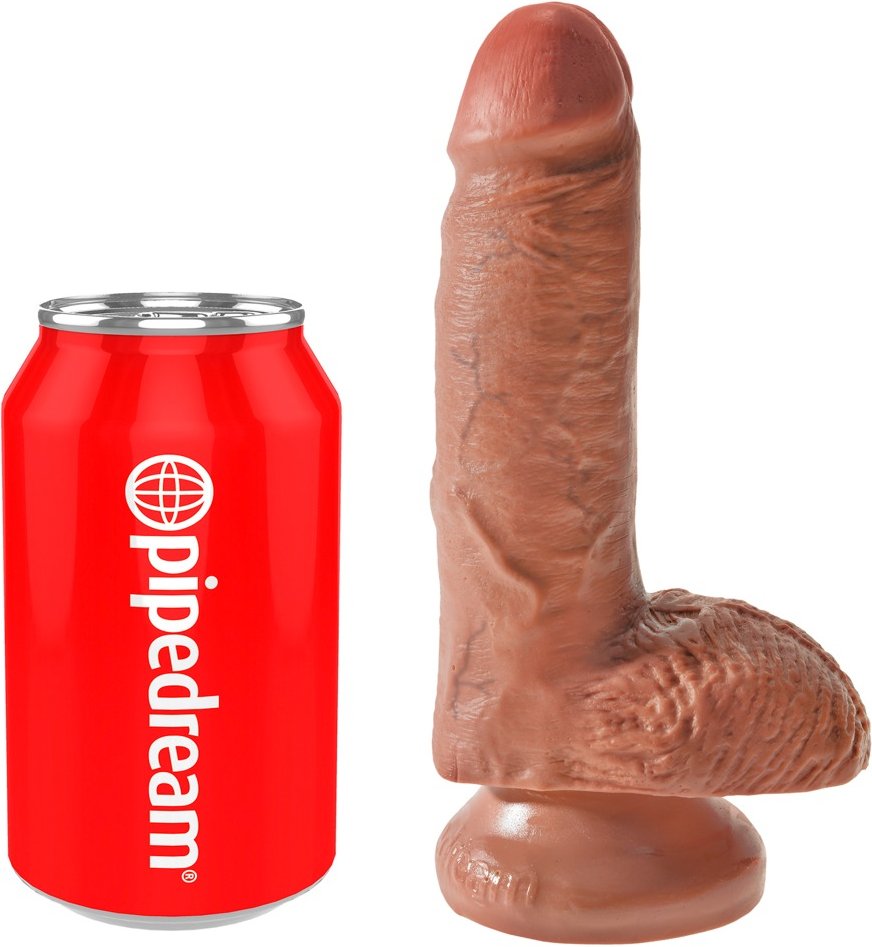 DIldo "7" Cock with Balls", 17,8 cm