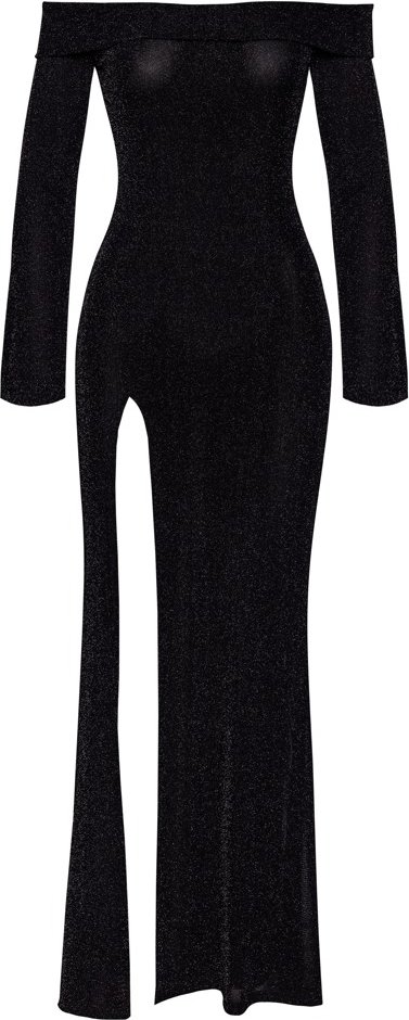 Kleid in Glitzer-Transparenz