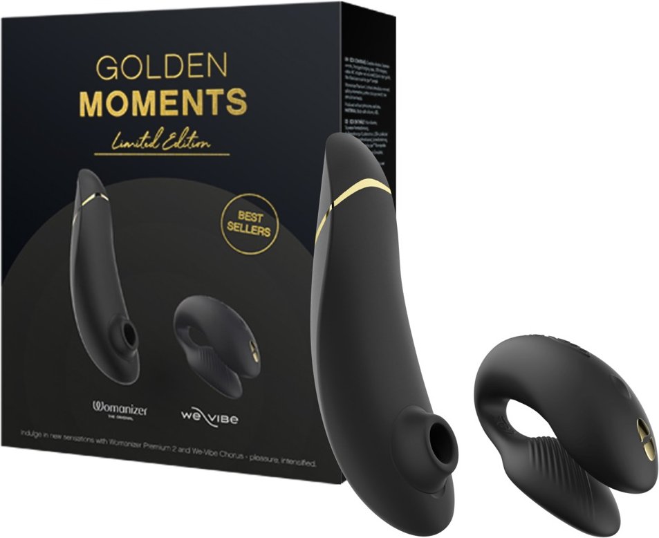 Toy-Set „Golden Moments “ mit Womanizer Premium 2 und We-Vibe Chorus