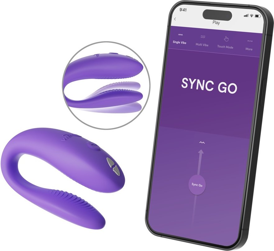 Paarvibrator „Sync Go“ mit 10+ Vibrationsmodi per App