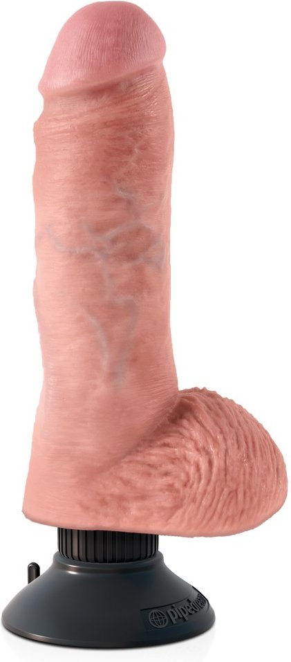 Vibrator „8" Vibrating Cock with Balls“, 24 cm