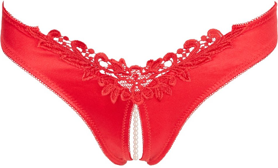 Thumbnail - Slip ouvert mit Perlenkette durch den Schritt