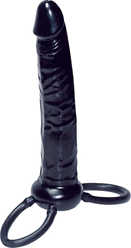 Analdildo mit Penis- und Hodenring