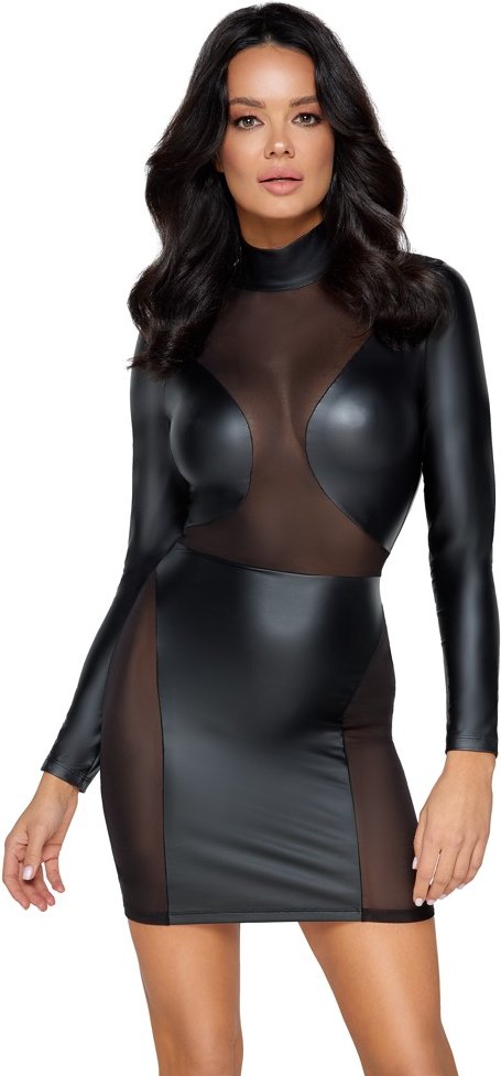 Kleid im Mattlook mit Powernet-Einsätzen