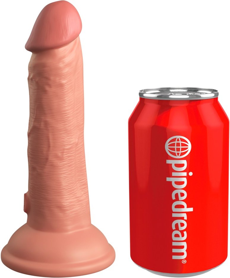 Naturdildo „6“ Dual Density Silicone Cock“ mit extra starkem Saugfuß