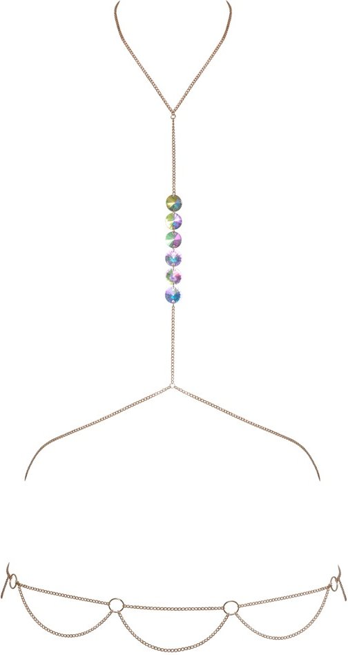 Körperkette mit Hologramm-Pailletten