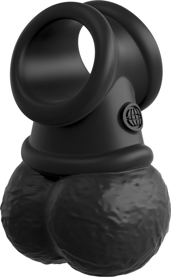 Penisring „The Crown Jewels – Vibrating Swinging Balls“ mit schwingenden Vibro-Hoden (295 g)