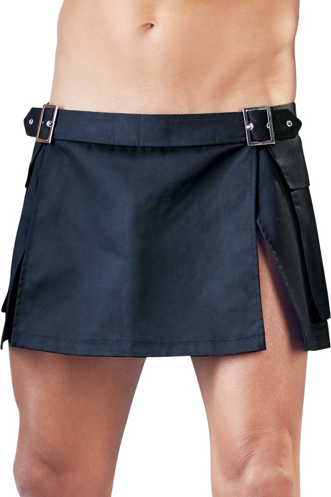 Rock mit seitlichen Schnallen und Taschen