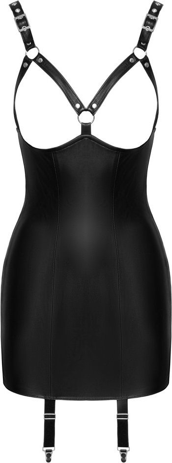Thumbnail - Kleid aus weichem Leder (Lamm) mit abnehmbaren Strapsen