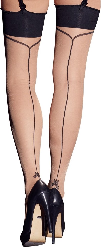 Strapsstrümpfe mit Naht