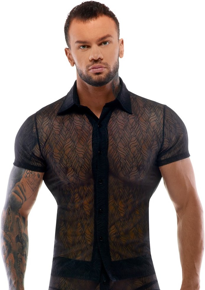 Hemd aus weicher elastischer Spitze