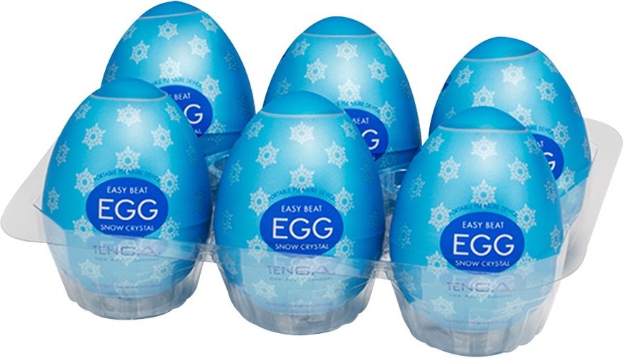Masturbator „Egg Snow Crystal“ mit intensiver Kristall-Stimulationsstruktur