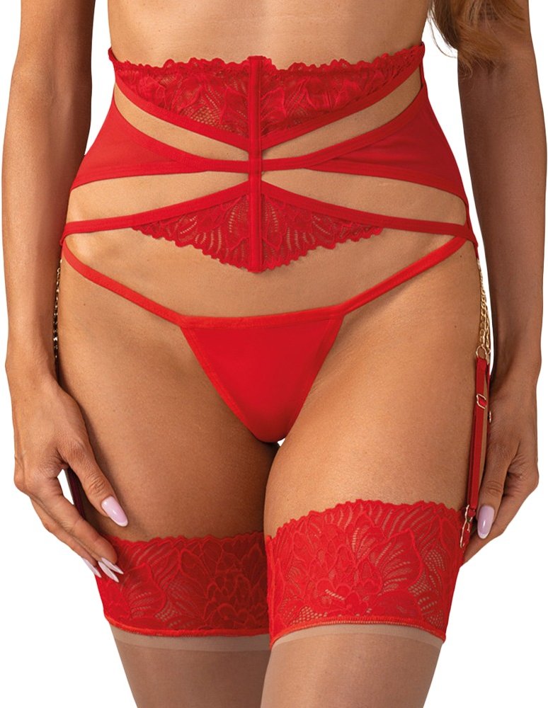 Strapsgürtel „Matildea“ aus Netztüll und Spitze