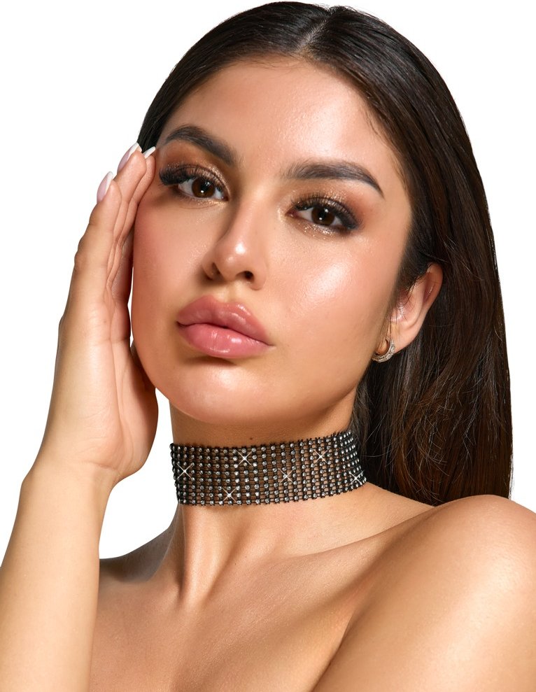 Strass-Halsband, verstellbar