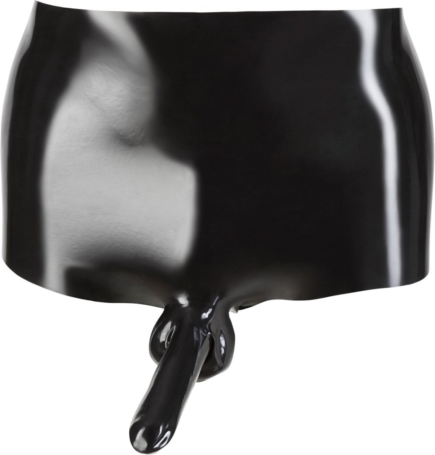 Pants mit Hülle für Penis und Hoden, Latex