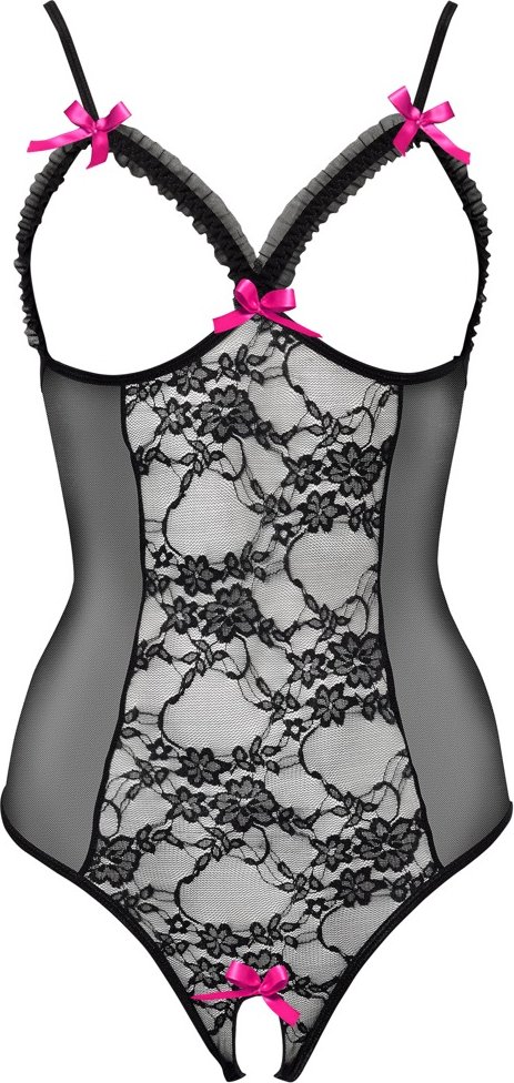 Body ouvert aus Powernet mit Spitze