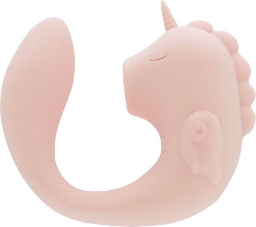 Vibrator „C-Horse Coral Throb“ mit Klitoris-Stimulator