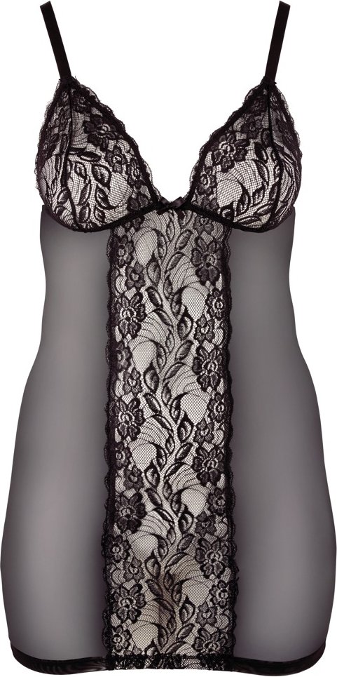 Thumbnail - Negligé aus Powernet mit Spitze