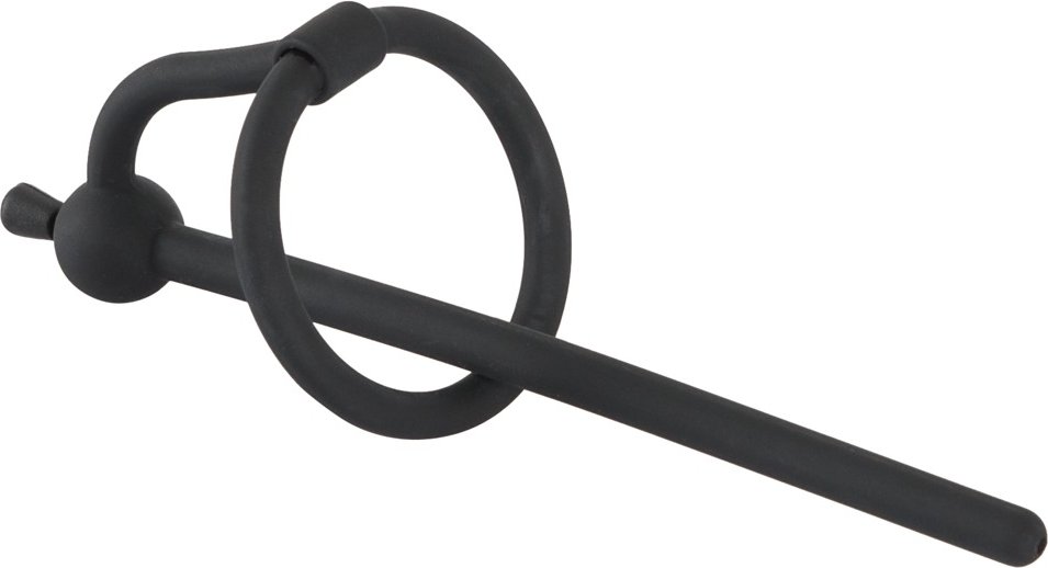 Penisplug „Piss Play with Stopper“ mit Eichelring, komplett aus Silikon