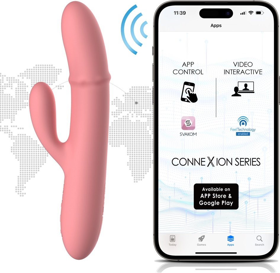 Rabbitvibrator „Mora Neo“ mit beweglichem Massagering