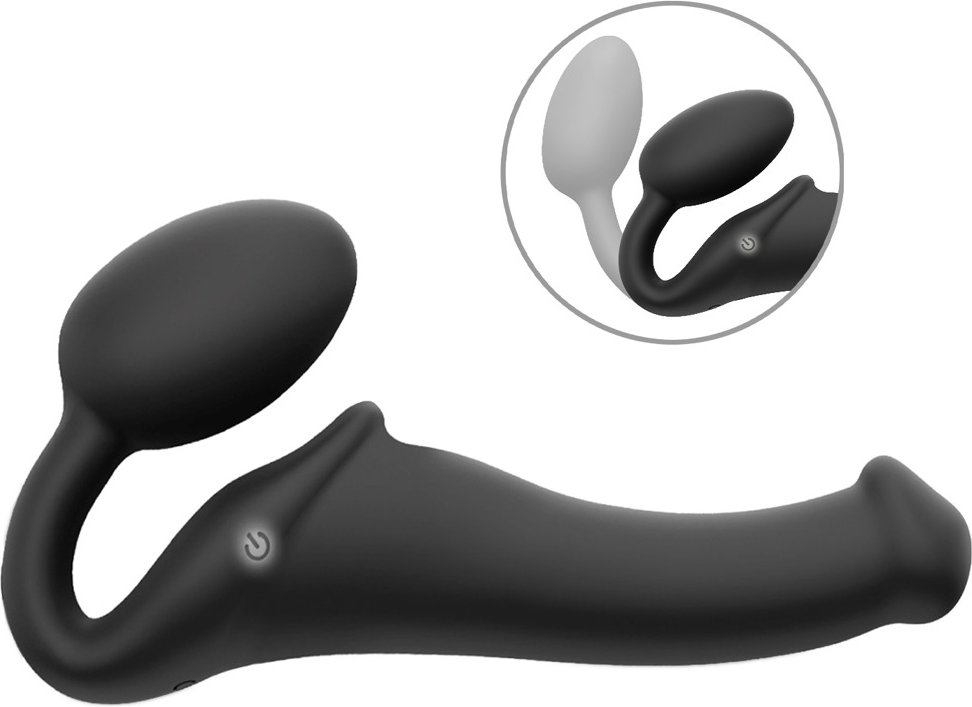 Strapless Strap-on „Vibrating Bendable“ mit 3 Motoren