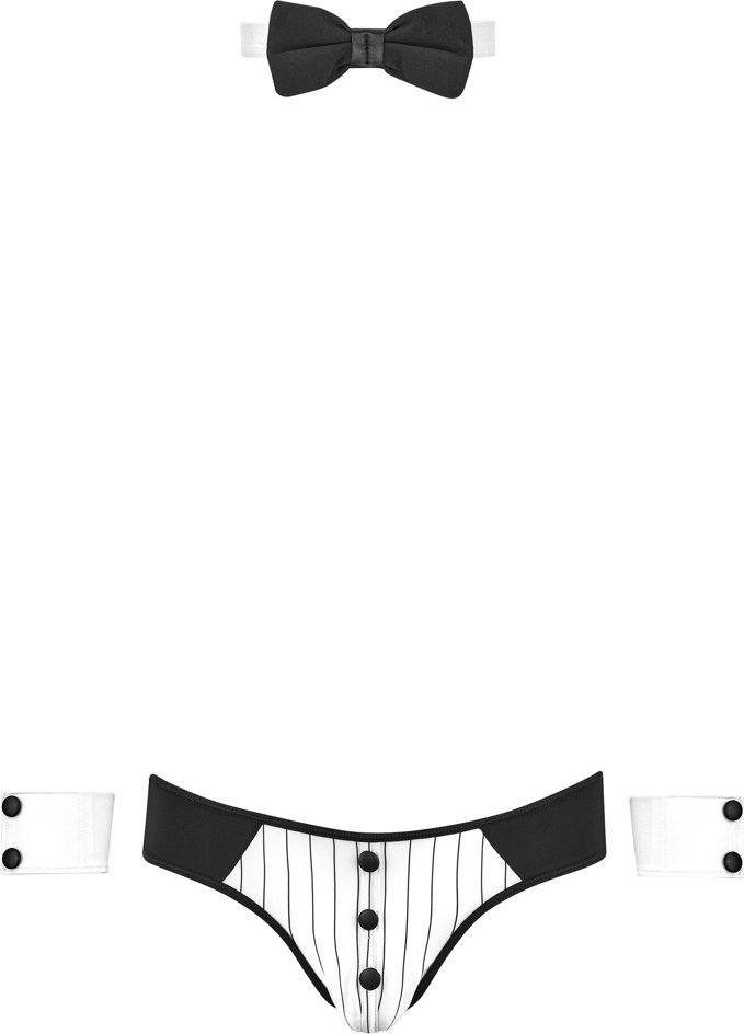 Jockslip plus Handgelenk-Manschetten und Fliege im Set