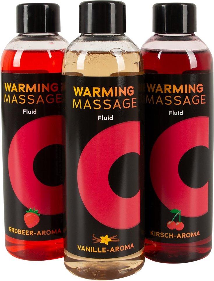 3-teiliges Massagegel-Set „Warming Massage“
