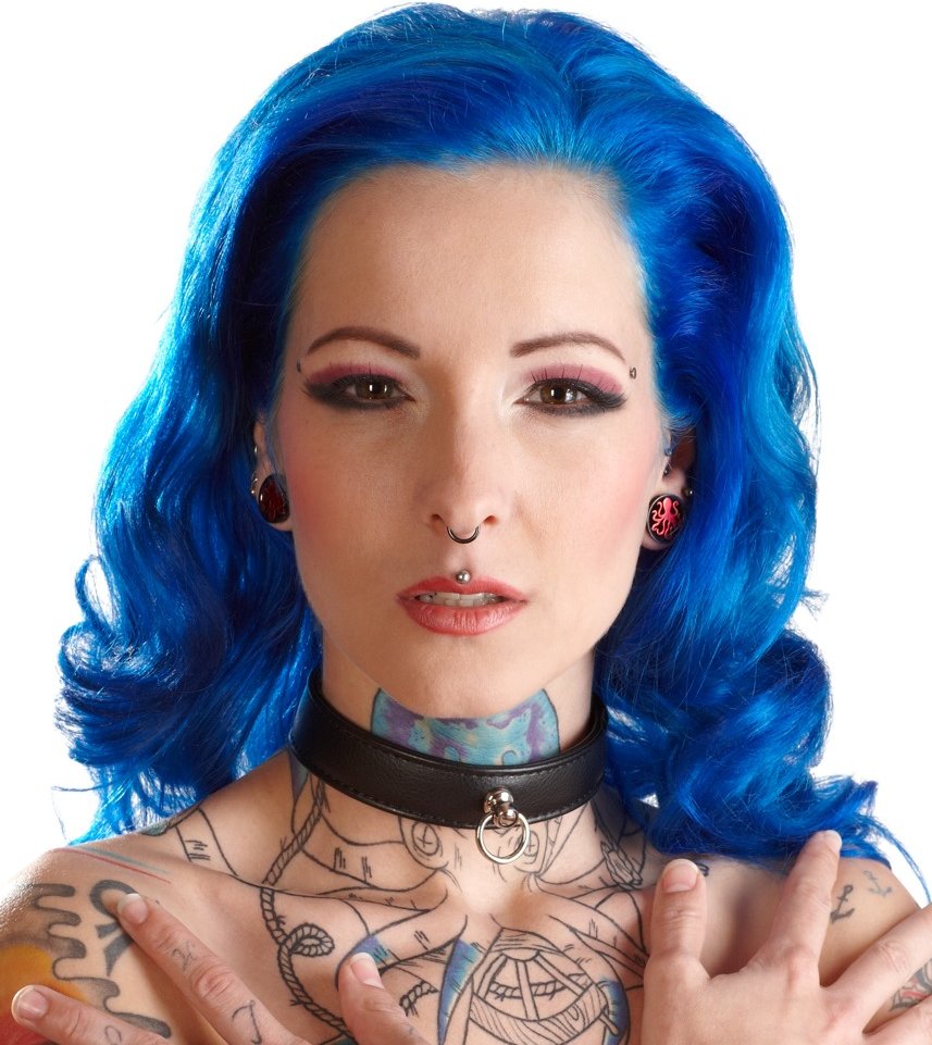 Halsfessel aus Lederimitat