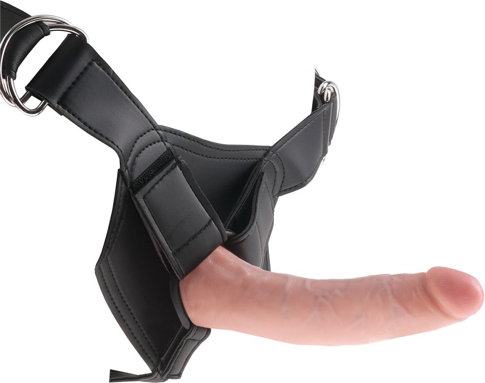 Umschnalldildo „Strap-on with 7 Inch“, inklusive Harness, 20 cm