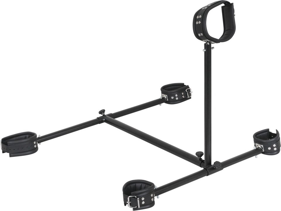 Bodenpranger mit Leder-Fesseln