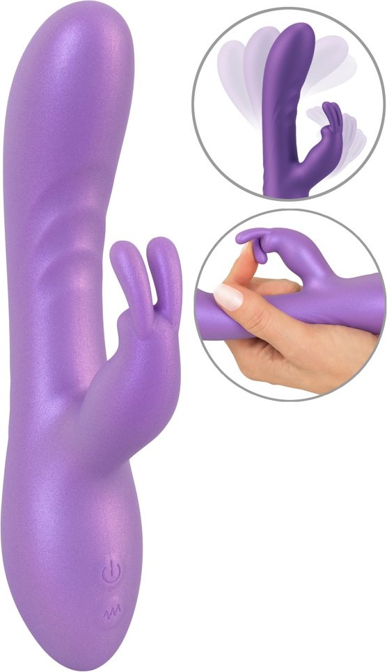 Rabbitvibrator im Metallic-Glossy-Look